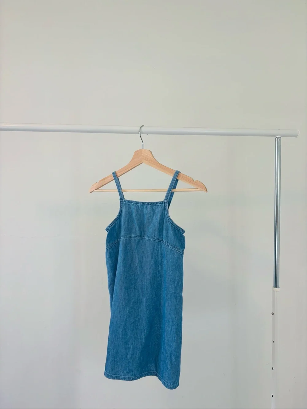 Old Navy Kids, Denim Blue Jumper Dress | 100% Cotton | Size M (8)